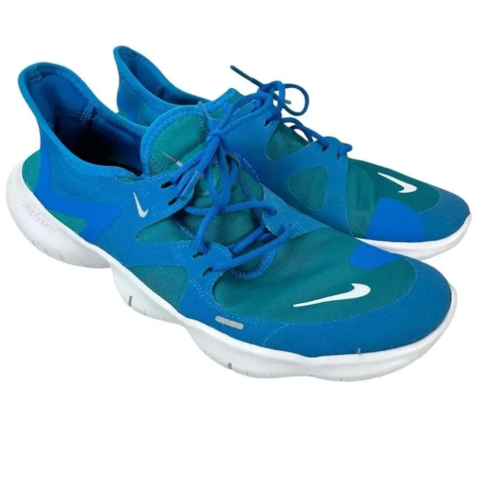 Nike Free RN 5.0 Blue Running Sneakers Womens 9.5 Lightweight Training Shoes